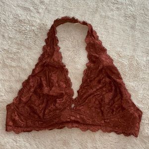 Rust Free People Halter Bralette